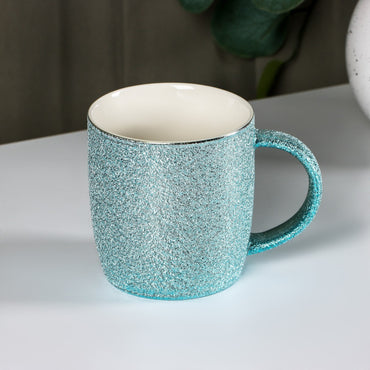 (Net) Shiny Ceramic Mug - 350ml of Elegance and Versatility