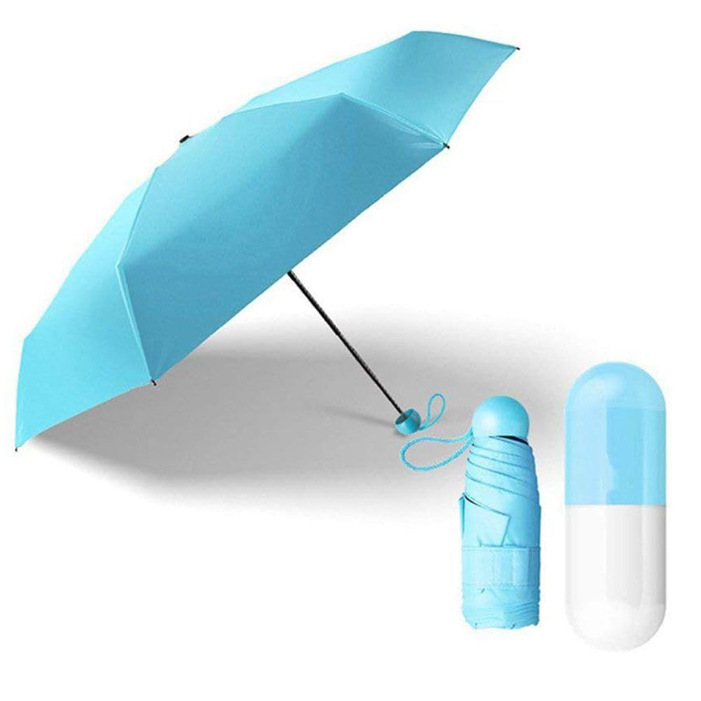 (Net) Stylish Foldable 20" 6K Adult Umbrella with Compact Carry Case / 052405