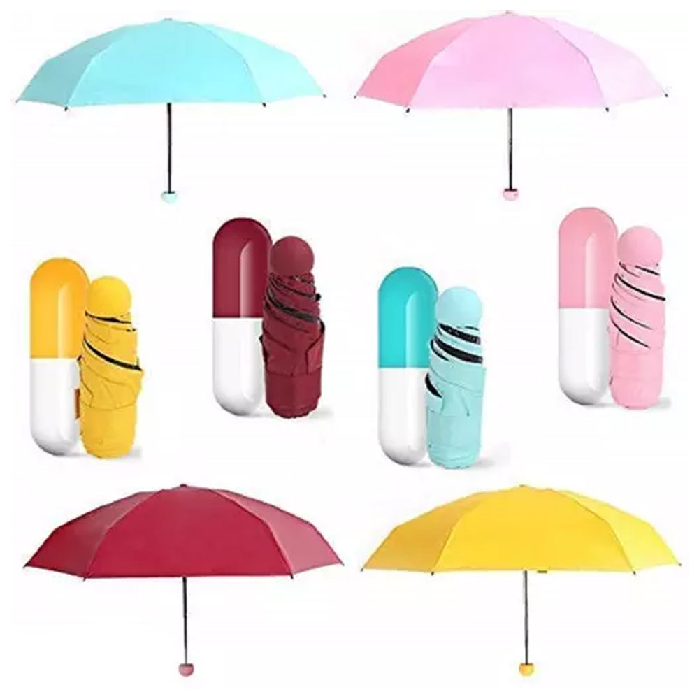 (Net) Stylish Foldable 20" 6K Adult Umbrella with Compact Carry Case / 052405