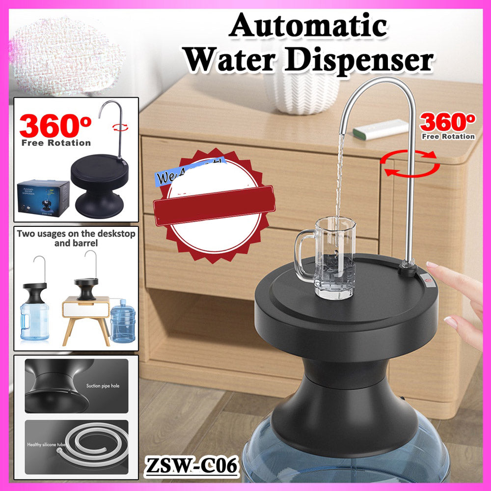 Electric Rechargeable Automatic Sensor Drinking Water Dispenser USB Ch