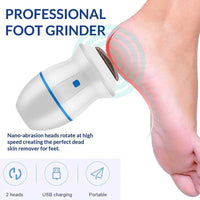 (Net) Rechargeable Find Back Callus Remover With Built-In Vacuum Foot Grinder Machine Hard Crack Cleaning