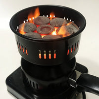 (Net) Portable Hot Plate Heater Cooking Coffee Shisha Hookah Burner Electric Stove Outdoor Camp for Outdoor Party Decoration