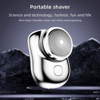 (net) Pocket Portable Electric Shave Mini USB Shaver IPX7 Waterproof Painless Shaver