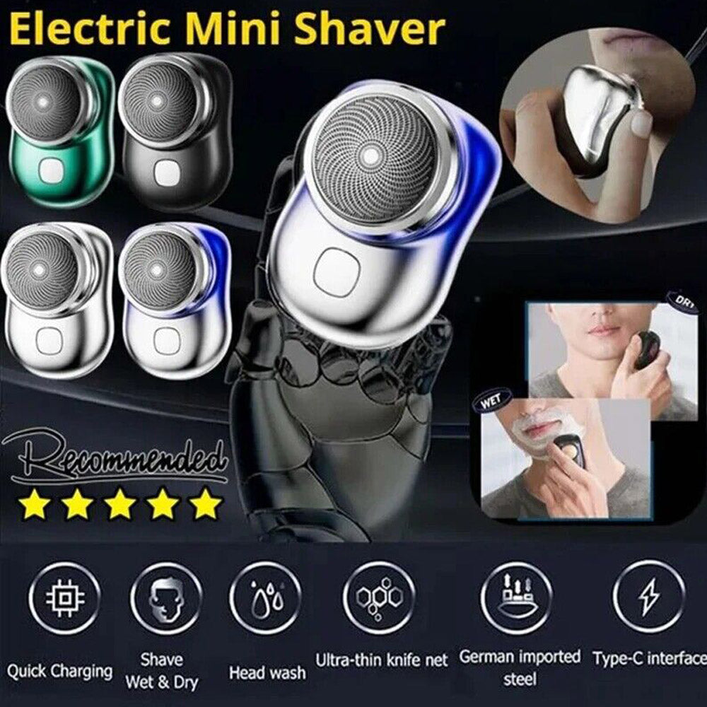 Pocket Portable Electric Shave Mini USB Shaver IPX7 Waterproof Painless Shaver