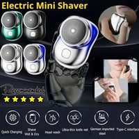 (net) Pocket Portable Electric Shave Mini USB Shaver IPX7 Waterproof Painless Shaver