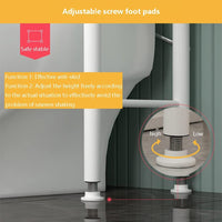 (NET) Washing Machine Multi Storage Shelf Rack with 3 Tiers with Hooks / 8825 / 5987