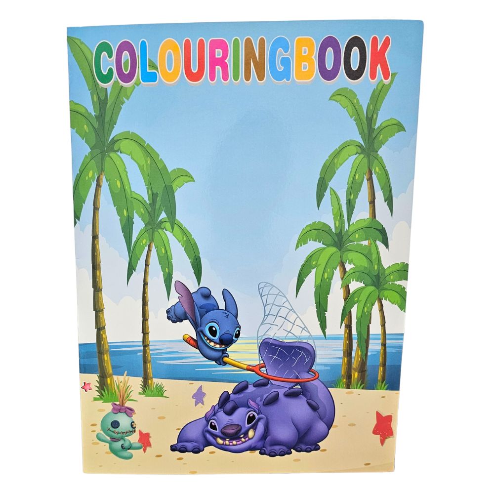 COLORING BOOK，8PAGES+2 STICKERS，STITCH / 6688888 / JYHF-Y158