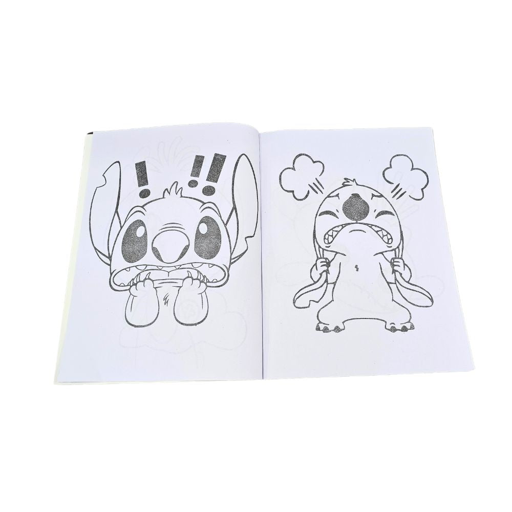 COLORING BOOK，8PAGES+2 STICKERS，STITCH / 6688888 / JYHF-Y158