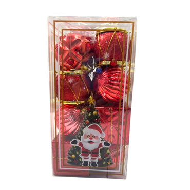 (Net) Golden Box of Christmas Balls and Decorations