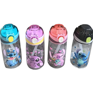 Stitch Plastic Cup With Straw 500 ML / 000408