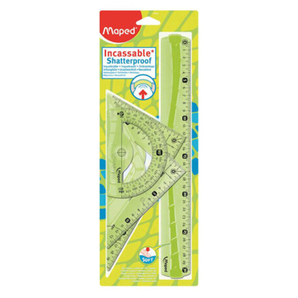 (NET) Maped Ruler 30cm Flex 4pcSet