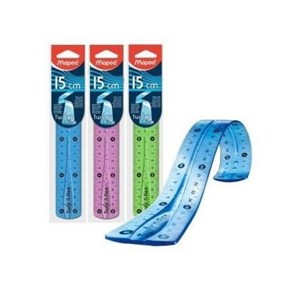 (NET) Maped Ruler 15cm Twist n Flex