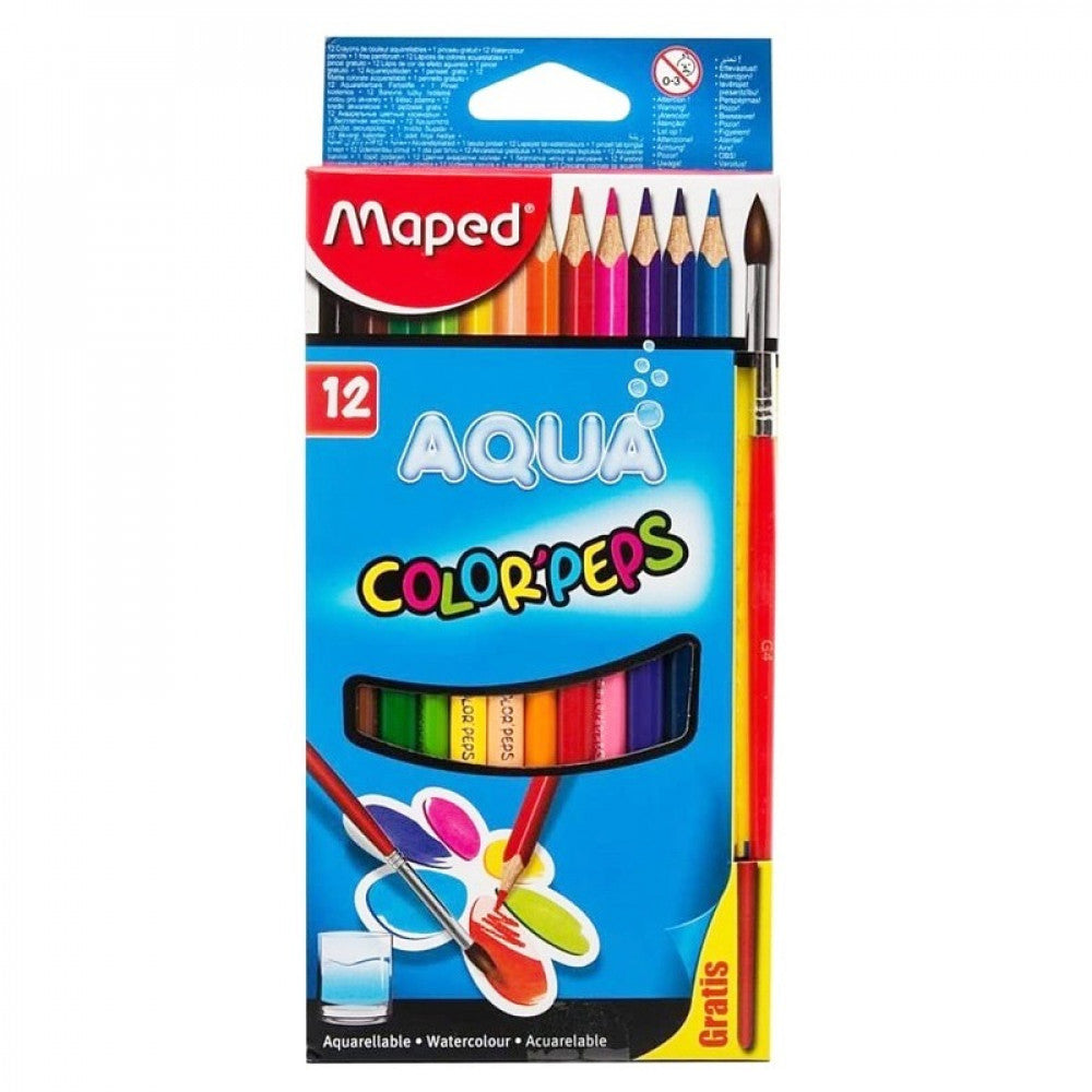 (NET) Maped  Color Peps Aqua Pencils 12Clr