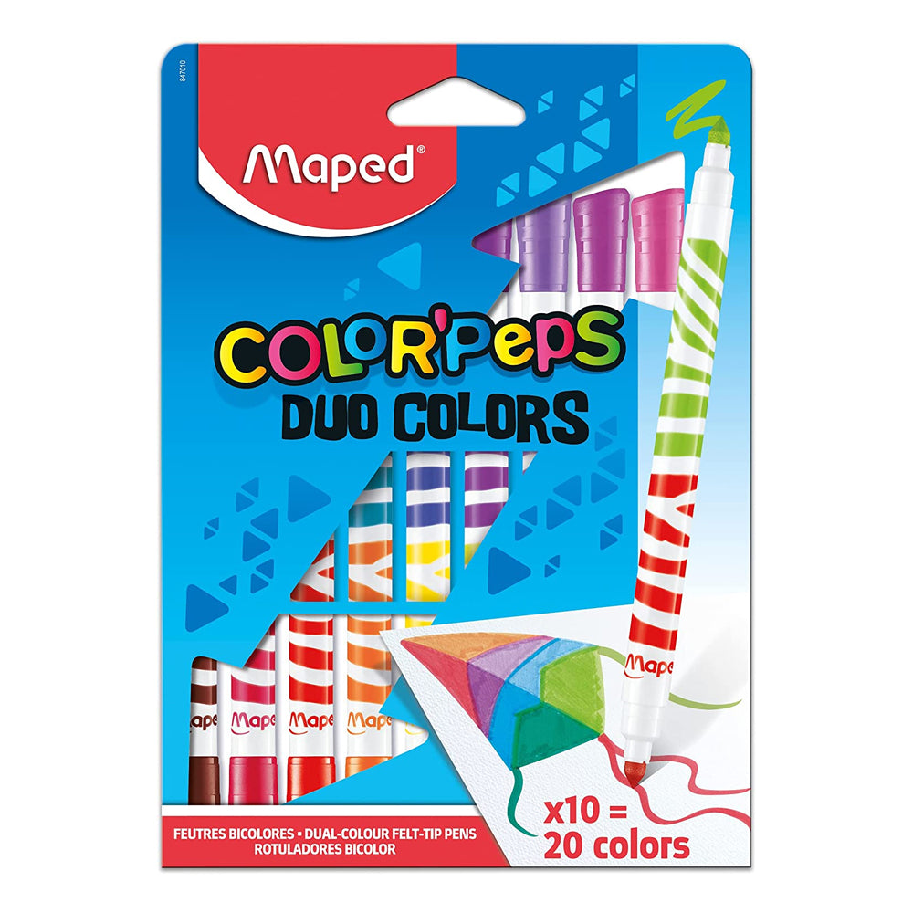 (NET) Maped  Color Peps FeltTipDuo 10=20Col