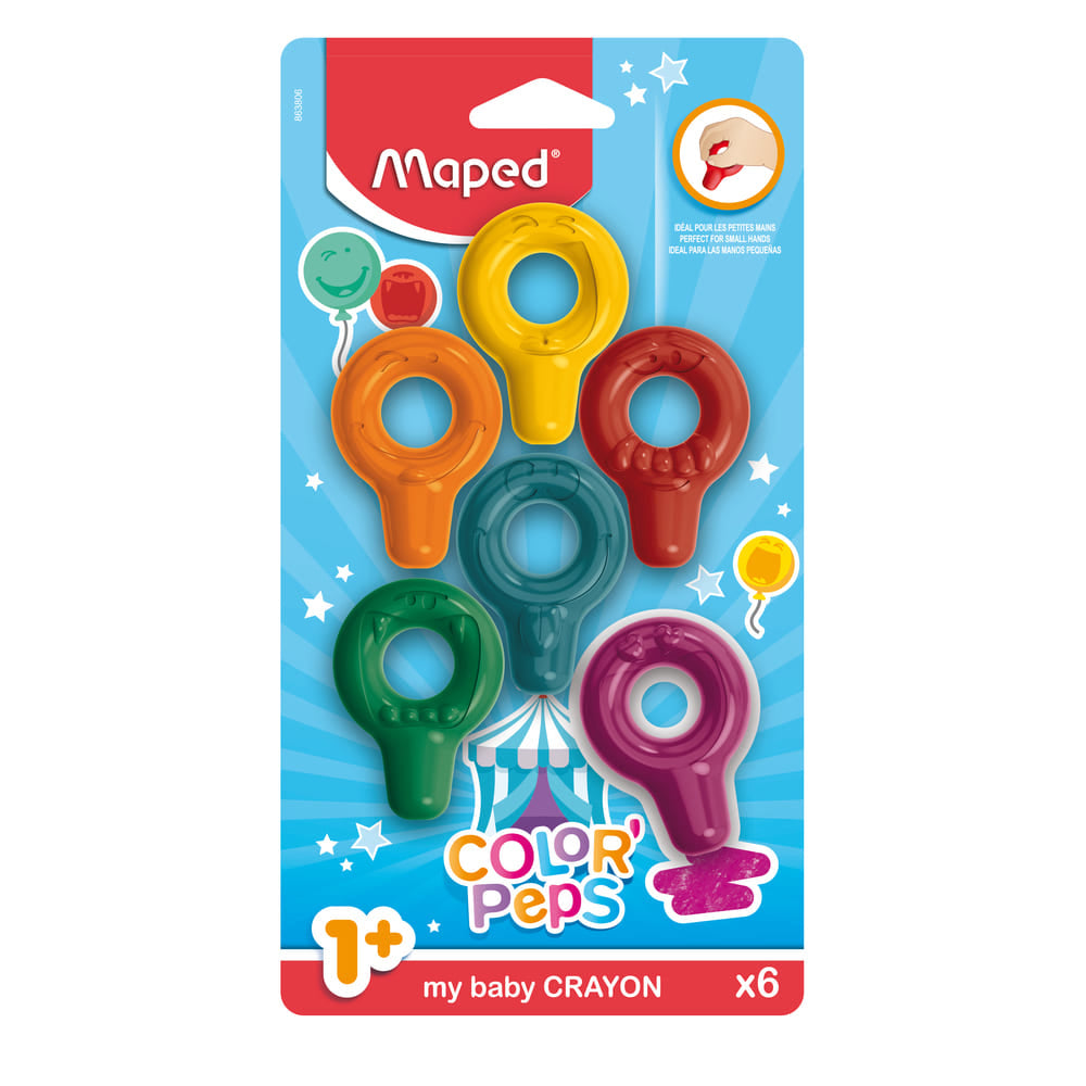 ( NET) Maped Early Age Baby Crayons My 1st Bls Card=6