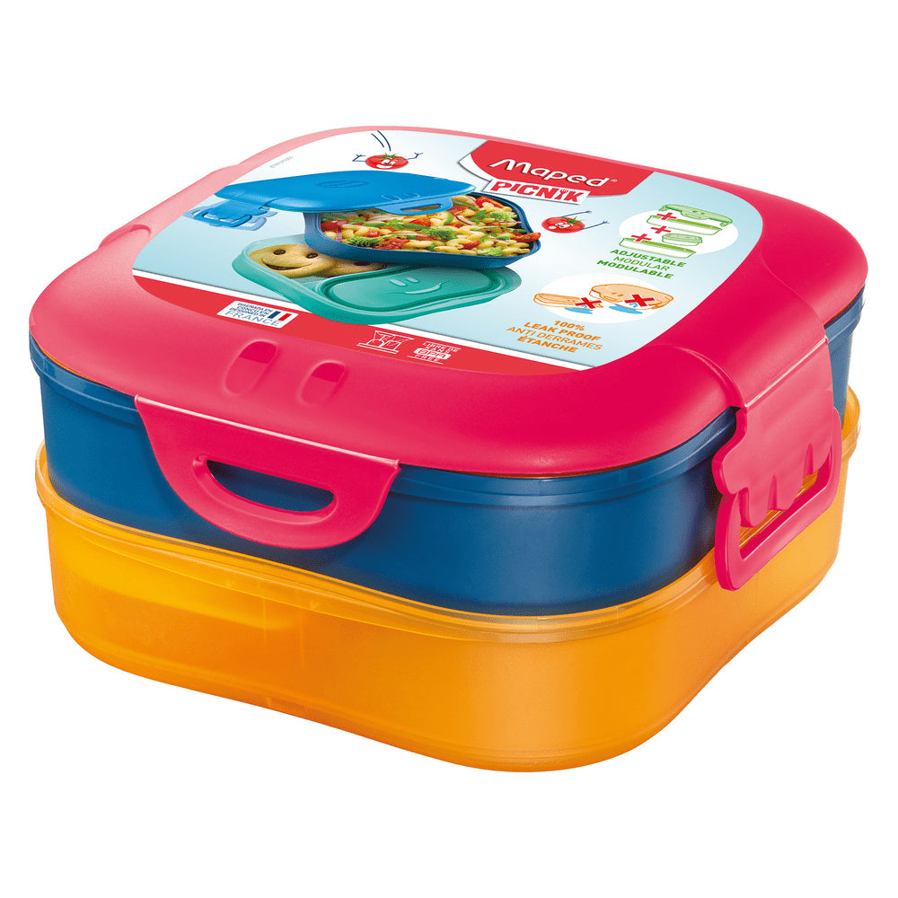 (NET) Maped  LUNCH BOX 3-IN-1 KIDS CONCEPT RED