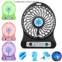(Net) Rechargeable Mini Portable USB Cooling Fan / KQ320 / 6902