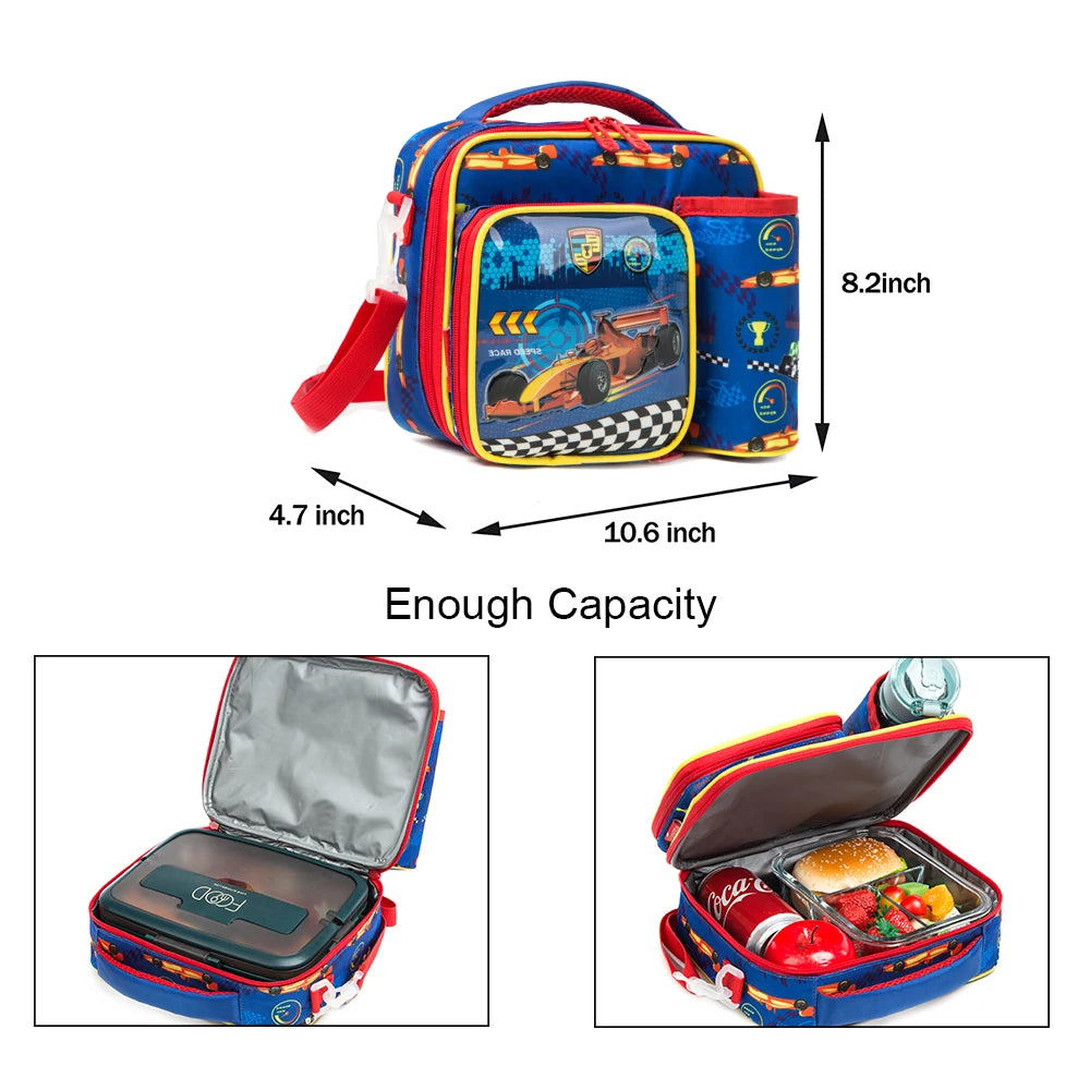 Unicorn Press Bubbles Design Fashion School Lunch Box Bags for Child Girls  Kids Kawaii Portable Thermal