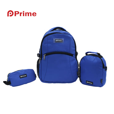 (NET) Blue Prime Backpack Set Of 3 Pcs / PM-035