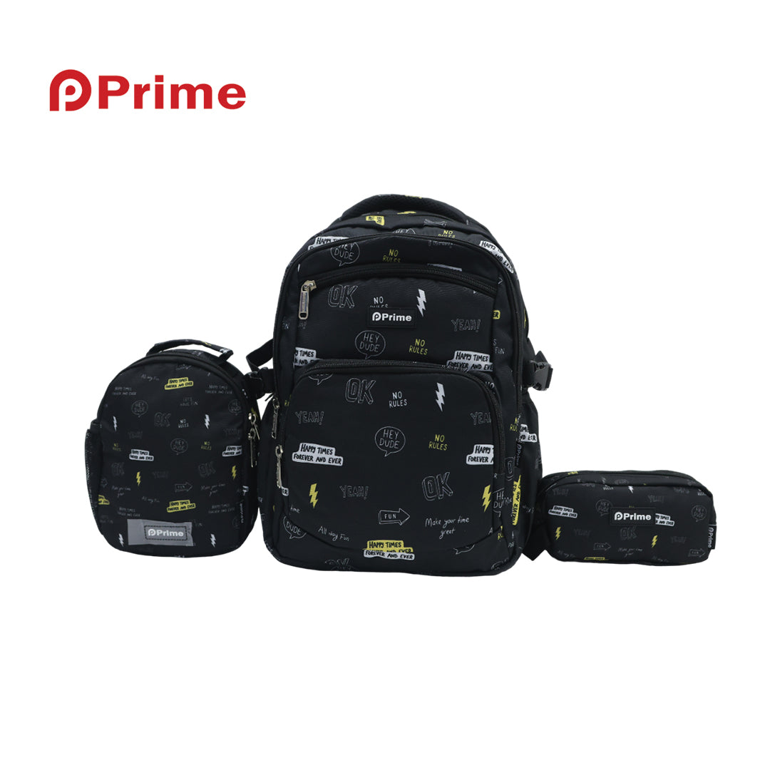 (NET) Prime Backpack Set Of 3 Pcs / PM-046