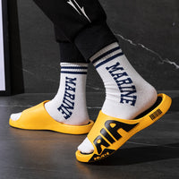 Casual Men's Slippers EVA Thick Beach Slippers Summer Wear-resistant Non-slip Fashion Summer Men's Slippers / YF-2201