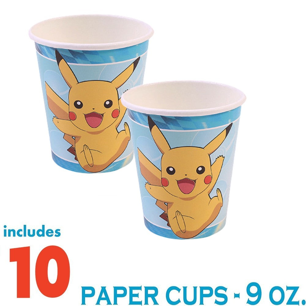Pokemon Birthday Decorations Pikachu Party Decor Paper Cup / 049062