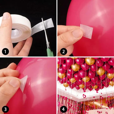 Balloons Removable Adhesive Glue 100 Dots