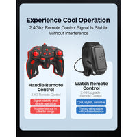 (Net) RC Stunt Car 2.4G Watch Gesture Sensor Control Deformable Car All-Terrain Auto-demo with Spray Light Music Remote Control Toy