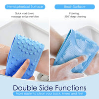 Body Silicone Brush Scrub Body Exfoliating Back Sponge