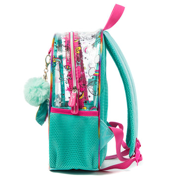 (NET)School Bags for Girls Kids Backpack 13" Children's Backpack Schoolbags with Lunch Box and Pencil Case Book Bag  Set 3 pcs / 131005-3