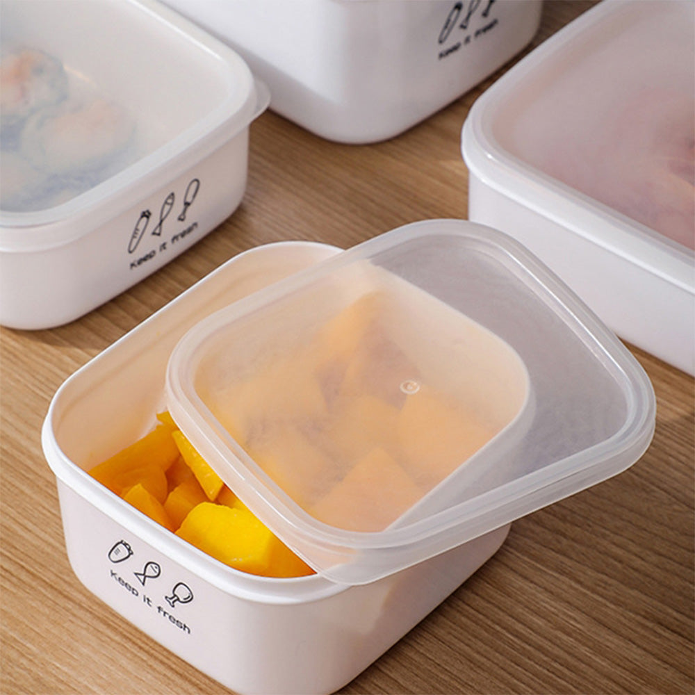 Multi-Purpose 700ml Stackable Food Storage Box with Lid Large Capacity Fresh Food Preservation Case for Vegetables Fruits Kitchen Gadget