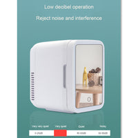 (Net) 4 Liter Mini Fridge Portable Cooler Warmer Makeup Skincare Refrigerator