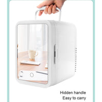 (Net) 4 Liter Mini Fridge Portable Cooler Warmer Makeup Skincare Refrigerator