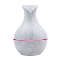 Household Wood Vase Rechargeable Ultrasonic Mute Colorful Humidifier Spray