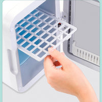 (Net) 4 Liter Mini Fridge Portable Cooler Warmer Makeup Skincare Refrigerator