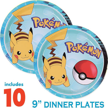 Pokemon Birthday Decorations Pikachu Party Decor Paper Plate 10 Pcs  / 623544