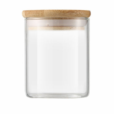 Glass Jar With Bamboo Lid Sealed Candy Snacks Storage Jars 6.5 x 18cm / 842274