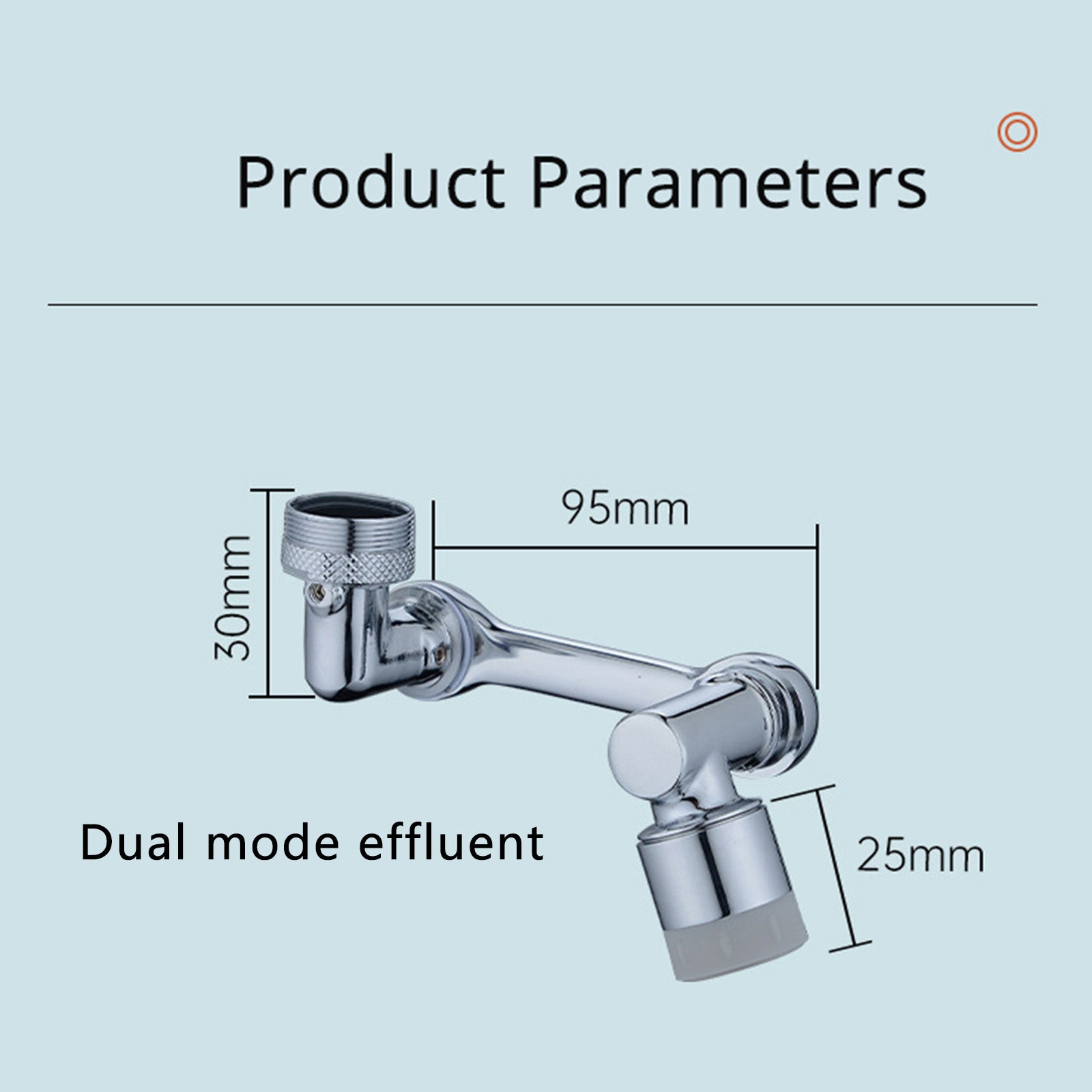 (NET) Plastic 1080 Degree Swivel Sink Faucet Aerator Universal Splash Movable Tap Sprayer Head Faucet Extender / 23FK051