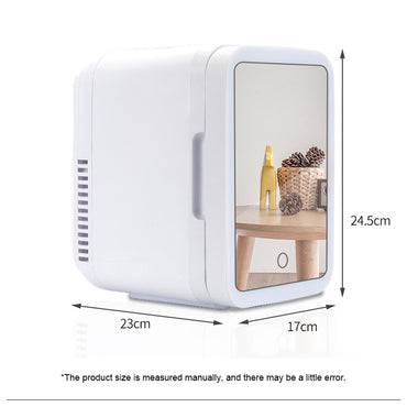 (Net) 4 Liter Mini Fridge Portable Cooler Warmer Makeup Skincare Refrigerator
