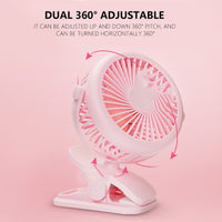 USB Mini Wind Power Handheld Clip Fan Portable Desk Table USB