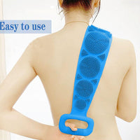 Body Silicone Brush Scrub Body Exfoliating Back Sponge