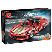 High-Tech pull back Sport Racing Car Building Blocks SUPERCAR Bricks Toys Kid