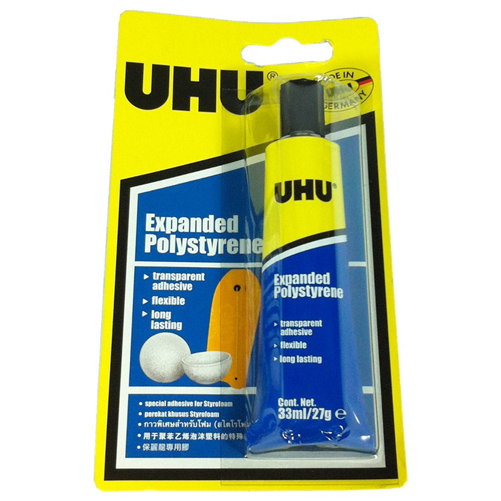 (NET)UHU Glue Polistirene H/Hold     33ml BL