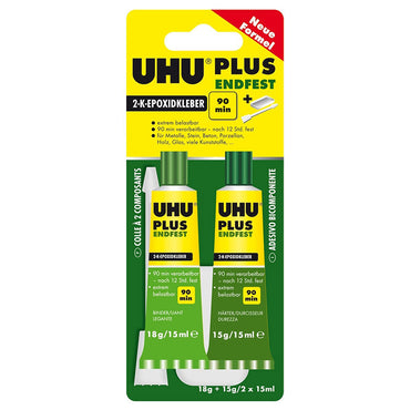 (NET)UHU Epoxy Plus  2x15ml (45640) 300kg BL