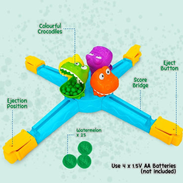 (Net) Hungry Crocodile Launchers Electronic Game