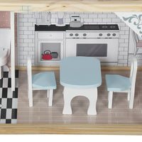 (Net) Wooden Doll house Playset