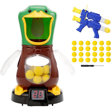 (NET) Hungry Duck Shooting Game with Air Pump Gun