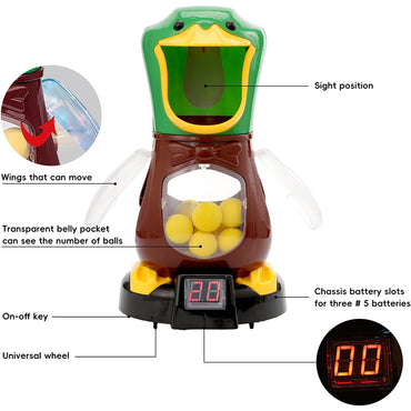 (NET) Hungry Duck Shooting Game with Air Pump Gun