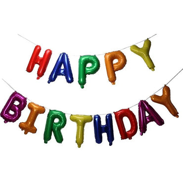 Happy Birthday Letter Foil Balloon