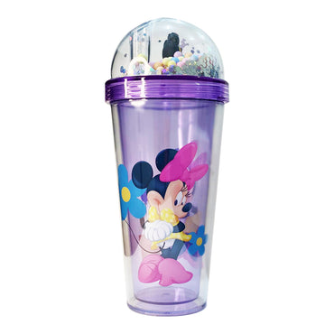 (NET) Mickey Mousse Plastic Cup With Straw 400 ML